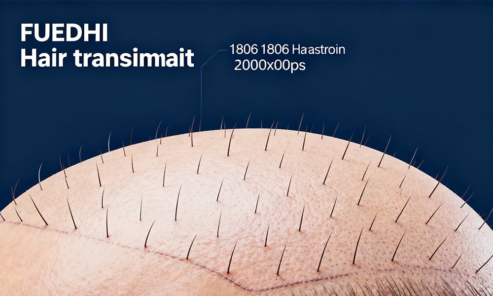 Hair Loss Treated By Transplanting 1,806 Hair Grafts With FUE/DHI Hair Transplant Surgery