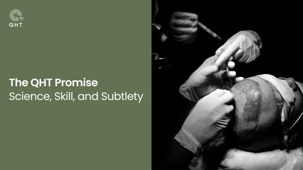 QHT promise hair transplant science skill and subtlety
